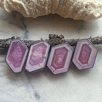 Raspberry Sheen Sapphire Earrings